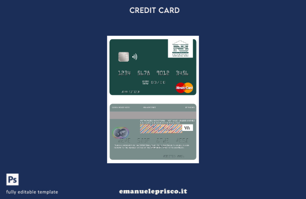 modello di carta mastercard SKNA Bank di Saint Kitts e Nevis in stile verificato